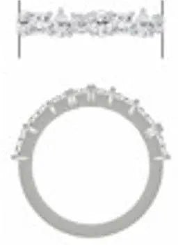 Sterling Silver Semi Mount Ring Setting Oval OV 4X3mm - Syzjewelry