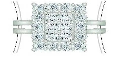 Sterling Silver Semi Mount Ring Setting Princess SQ 3X3mm - Syzjewelry