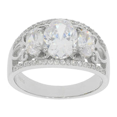 Sterling Silver Semi Mount Ring Setting Oval OV 9X7mm - Syzjewelry