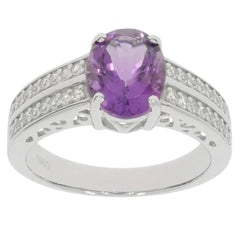 Sterling Silver Semi Mount Ring Setting Oval OV 10X8mm - Syzjewelry