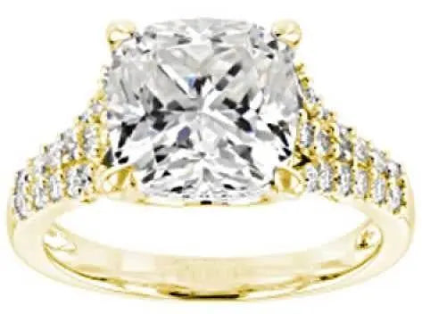 Sterling Silver Semi Mount Ring Setting Cushion CU 10X10mm - Syzjewelry