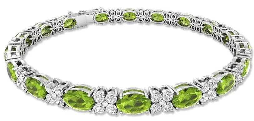 Sterling Silver Semi Mount Bracelet Setting Oval OV 7X5mm - Syzjewelry