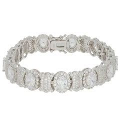 Sterling Silver Semi Mount Bracelet Setting Oval OV 7X5mm - Syzjewelry