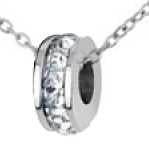 Sterling Silver Semi Mount Pendant Setting Round RD 1.4mm