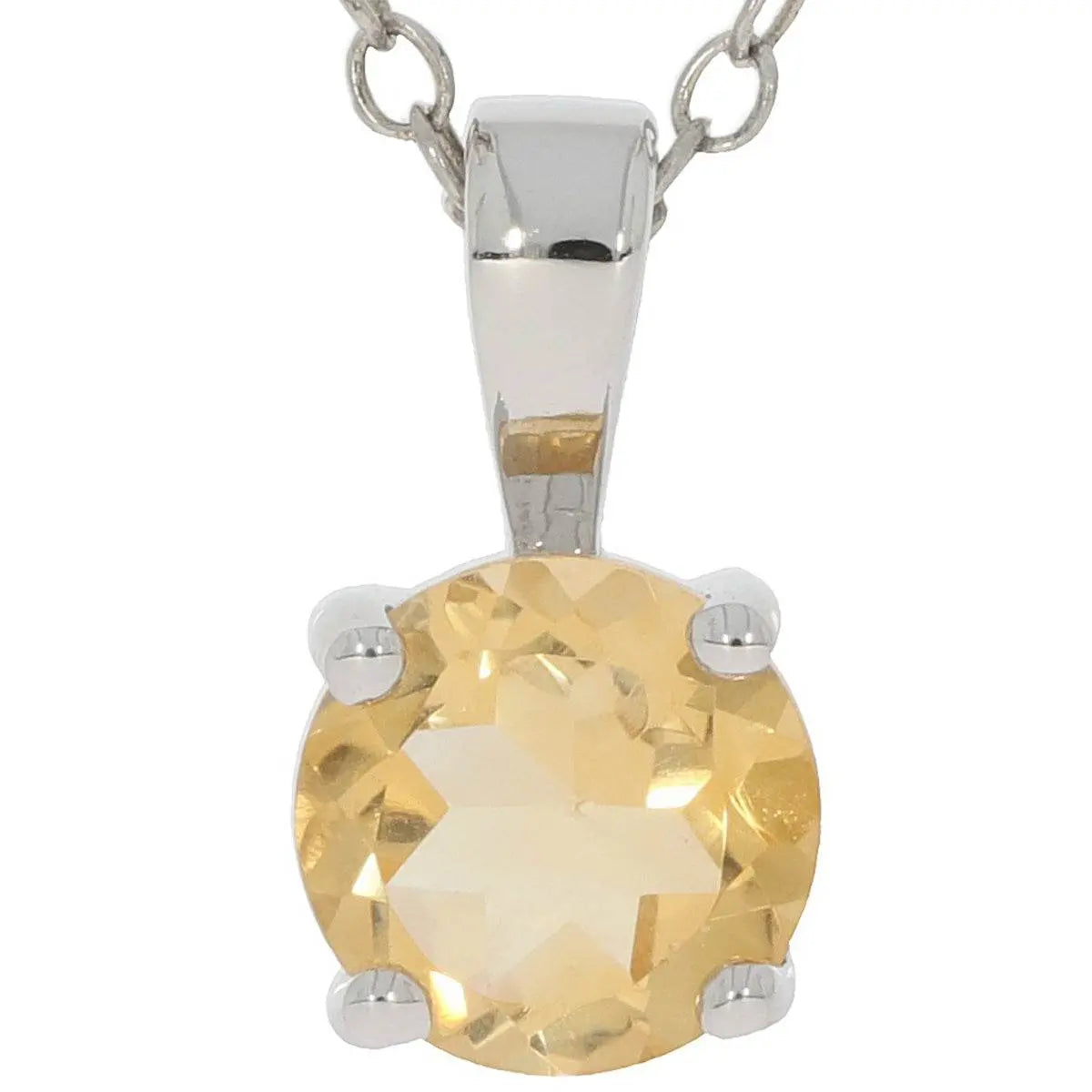 Sterling Silver Semi Mount Pendant Setting Round RD 6x6mm - Syzjewelry