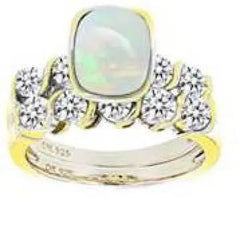 Sterling Silver Semi Mount Ring Setting Cushion CU 8X6mm - Syzjewelry