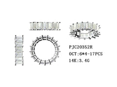Sterling Silver Semi Mount Ring Setting Emerald OCT 6X4mm - Syzjewelry