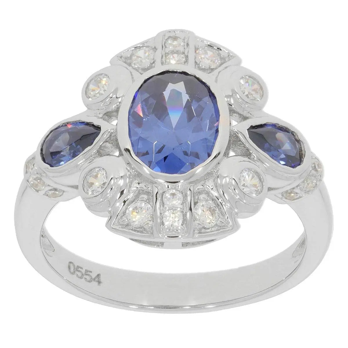 Sterling Silver Semi Mount Ring Setting Oval OV 8X6mm - Syzjewelry