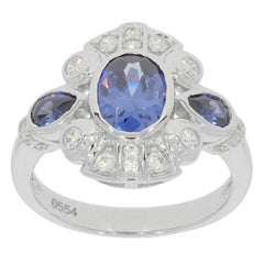 Sterling Silver Semi Mount Ring Setting Oval OV 8X6mm - Syzjewelry