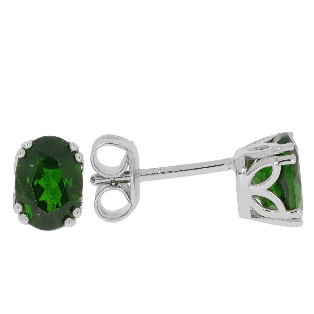 Sterling Silver Semi Mount Earrings Setting Oval OV 7X5mm - Syzjewelry