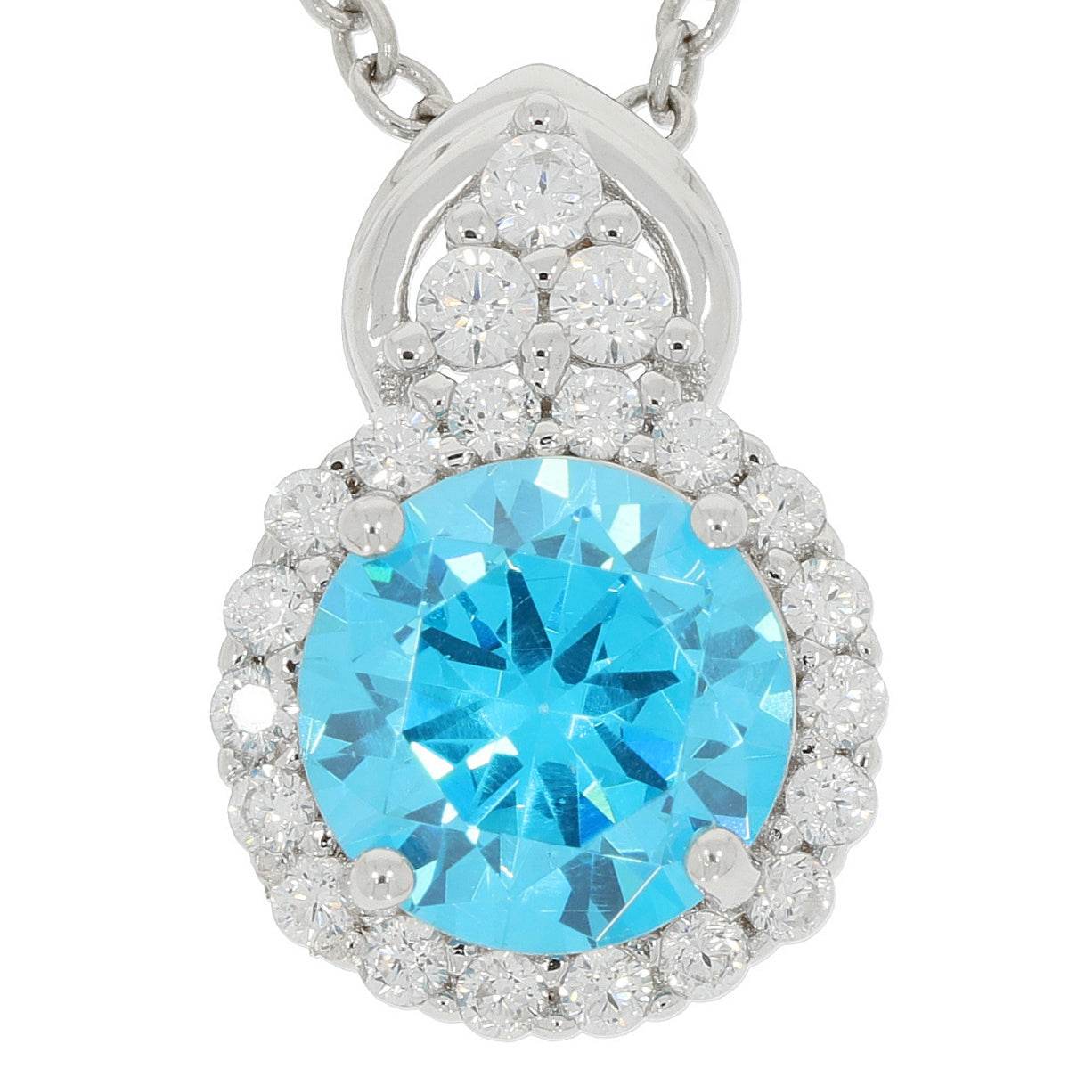 Sterling Silver Semi Mount Pendant Setting Round RD 8x8mm - Syzjewelry