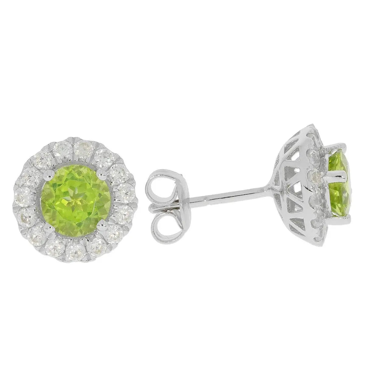 Sterling Silver Semi Mount Earrings Setting Round RD 6x6mm - Syzjewelry