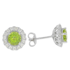 Sterling Silver Semi Mount Earrings Setting Round RD 6x6mm - Syzjewelry