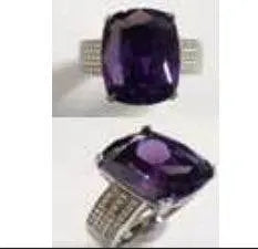 Sterling Silver Semi Mount Ring Setting Cushion CU 15X12mm - Syzjewelry