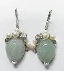 Sterling Silver Semi Mount Earrings Setting Pear PE 17x13mm - Syzjewelry