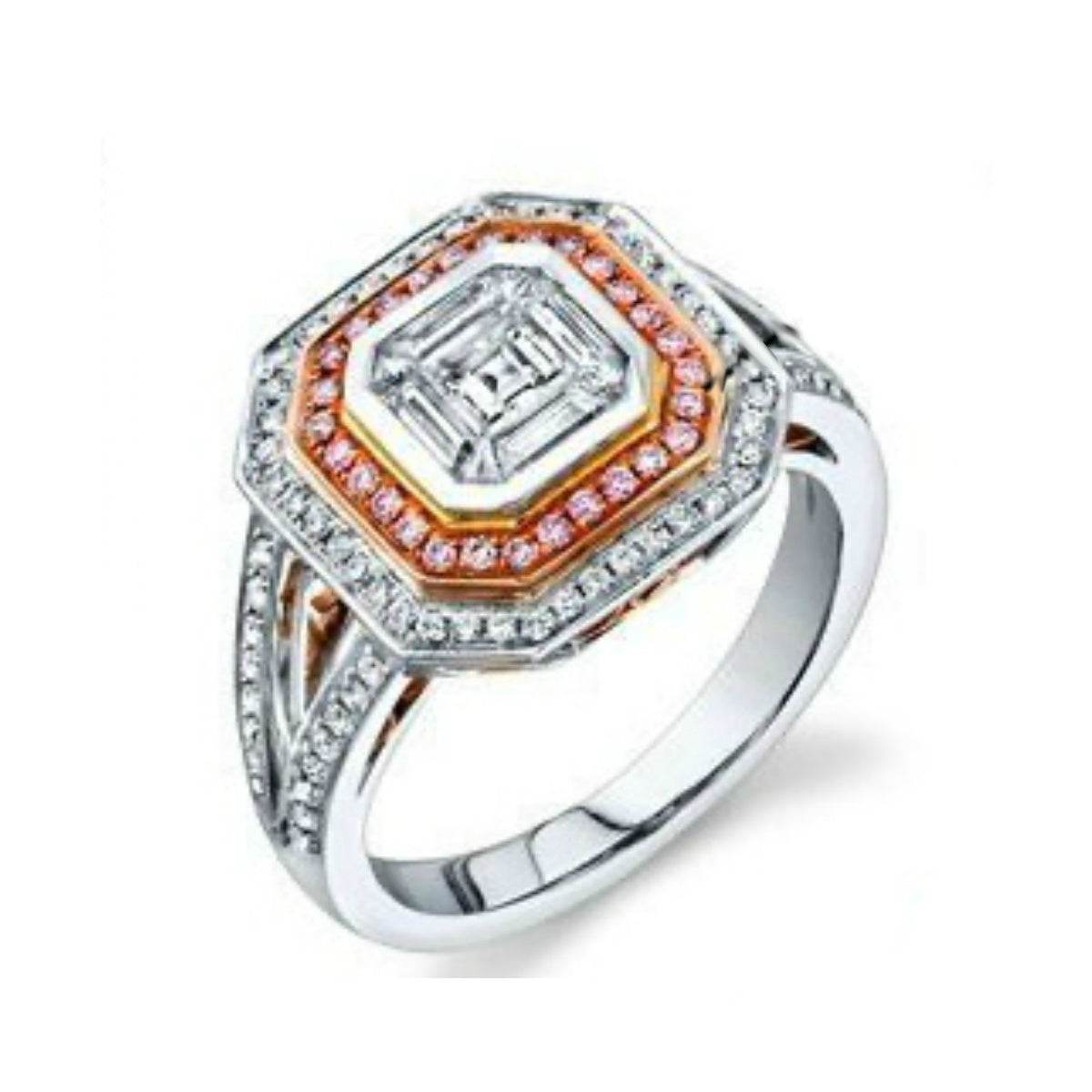 Sterling Silver Semi Mount Ring Setting Round RD Center主石mm - Syzjewelry