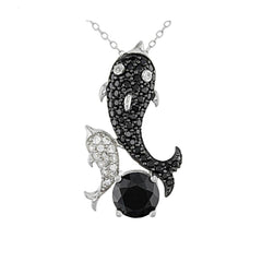 Sterling Silver Semi Mount Pendant Setting Round RD 8x8mm - Syzjewelry