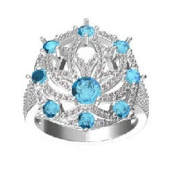 Sterling Silver Semi Mount Ring Setting Round RD 5x5mm - Syzjewelry