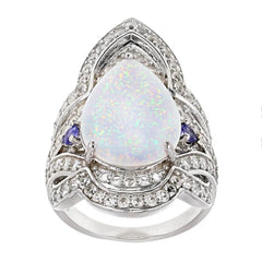 Sterling Silver Semi Mount Ring Setting Pear PE 17X12mm - Syzjewelry