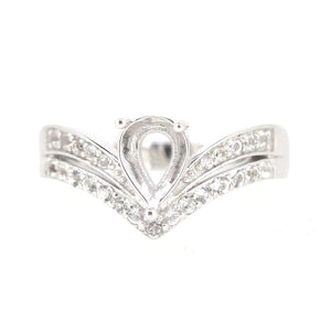 pear ring setting only- Syzjewelry