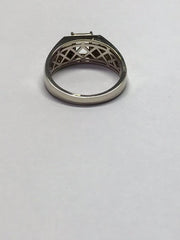 Custom Men's 14K Gold Semi Mount Ring Setting OCT 6.5x5.9x4.3mm CVD Accent Size 11.25 Syzjewelry