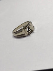 Custom Men's 14K Gold Semi Mount Ring Setting OCT 6.5x5.9x4.3mm CVD Accent Size 11.25 Syzjewelry
