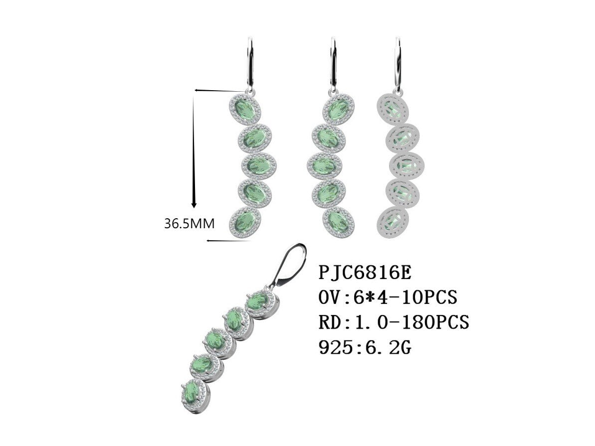 Sterling Silver Semi Mount Earrings Setting Oval OV 6x4mm Syzjewelry