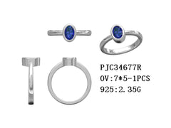 Sterling Silver Semi Mount Ring Setting Oval OV 7x5mm