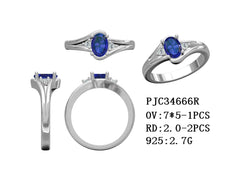 Sterling Silver Semi Mount Ring Setting Oval OV 7.5mm Twist Shank Syzjewelry