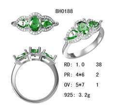 Jewelry Wax Semi Mount Pendant Setting Round RD Cluster 群镶mm