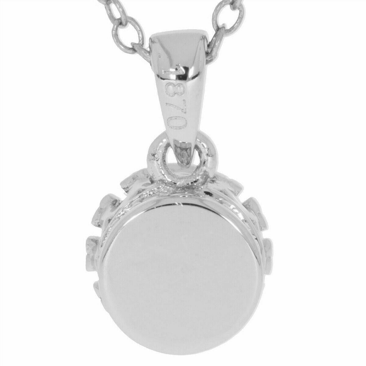 Sterling Silver Semi Mount Pendant Setting Round RD 6x6mm White Topaz PJC187