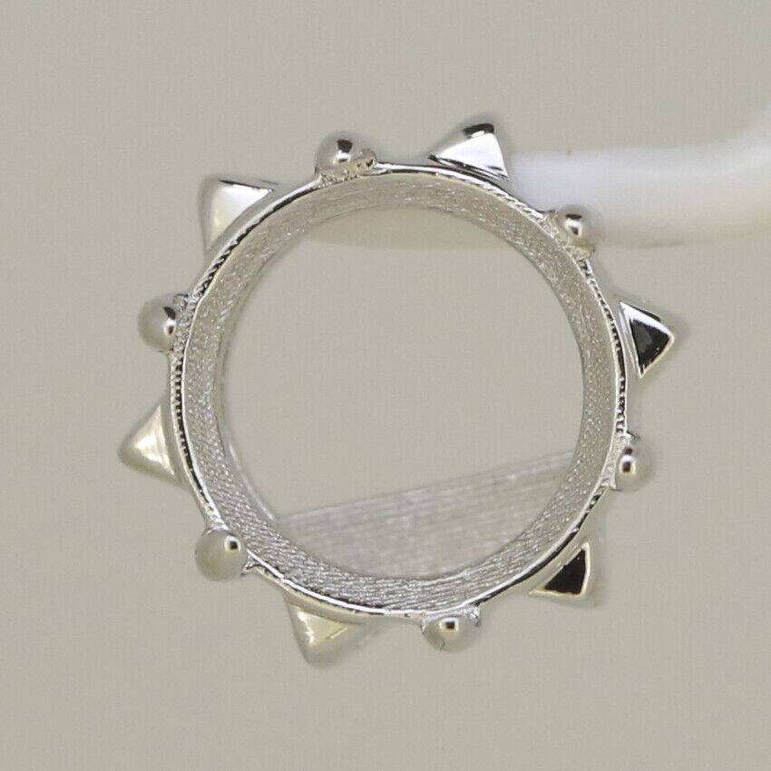 Sterling Silver Semi Mount Pendant Setting Round RD 10x10mm White Topa