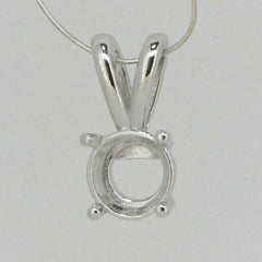 Jewelry Wax Semi Mount Pendant Setting Round RD 5x5 6x6 7x7 8x8 10x10mm