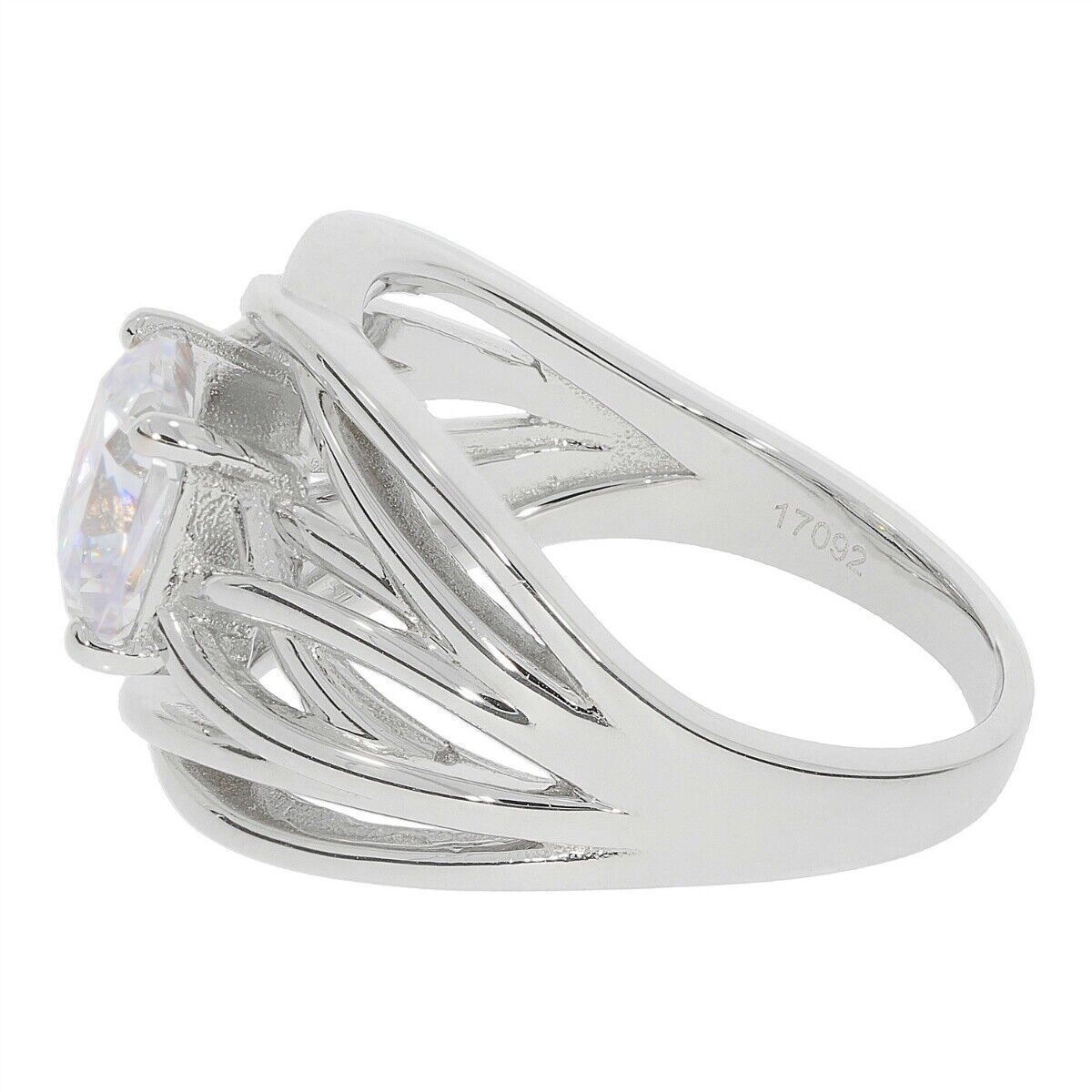 14K White Gold Semi Mount Ring Setting Cushion CU 7x7 Engagement Ring