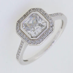 Solitaire Jewelry Wax Ring CZ Q172-7