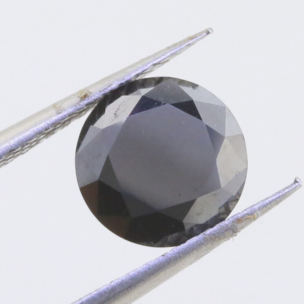 Round 8mm Black Color loose moissanite 2 Carat RD 8x8mm