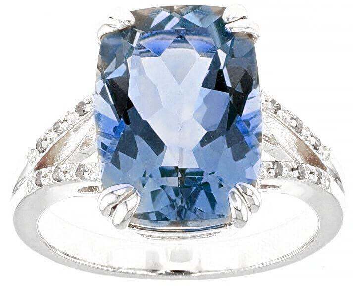 10K White Gold Semi Mount Ring Setting Cushion CU 14x10mm Solitaire Engagement - Syzjewelry