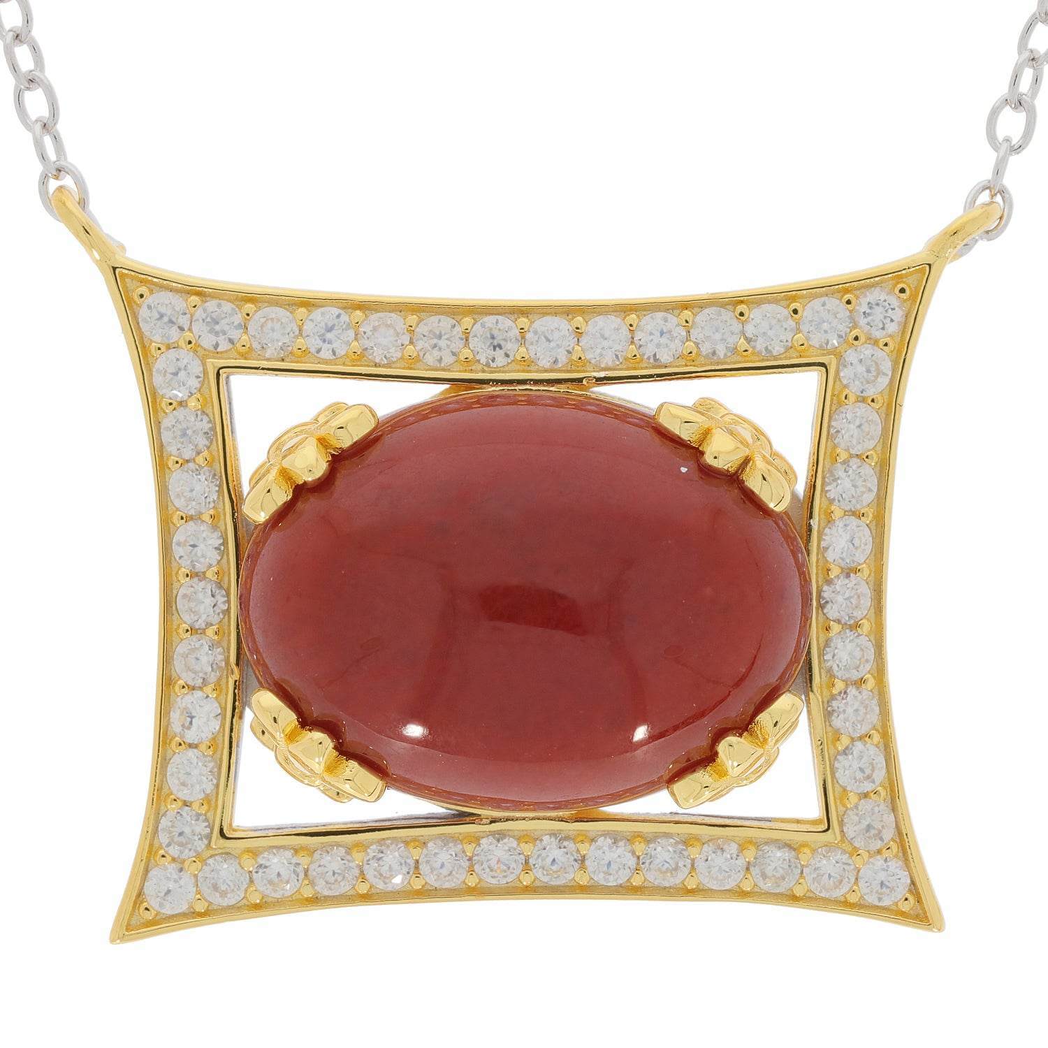 Sterling Silver Semi Mount Pendant Setting Oval OV 16X12mm D-PJC24624PTT - Syzjewelry