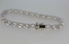 Sterling Silver Semi Mount Tennis Bracelet Setting Oval OV 8X6mm DHJ