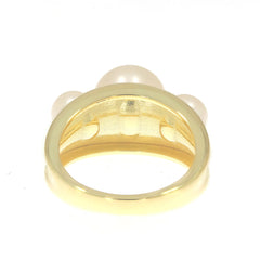 Sterling Silver Semi Mount Ring Setting Round RD 10x10mm Round RD 6x6mm 3-Stone