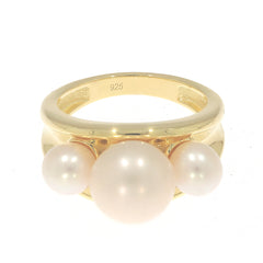 Sterling Silver Semi Mount Ring Setting Round RD 10x10mm Round RD 6x6mm 3-Stone