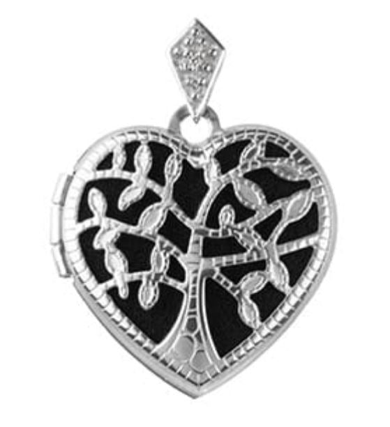 Sterling Silver Locket Heart Shaped 18.7x19.5x6mm Syzjewelry