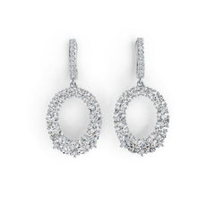 Sterling Silver Semi Mount Earrings Setting Round RD 5x5mm DHJ