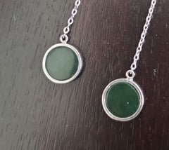 Sterling Silver Semi Mount Earrings Setting Round RD 10x10mm with Belcher Chain Syzjewelry