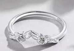 Sterling Silver Semi Mount Ring Setting Pear PE 9x6mm Syz Jewelry