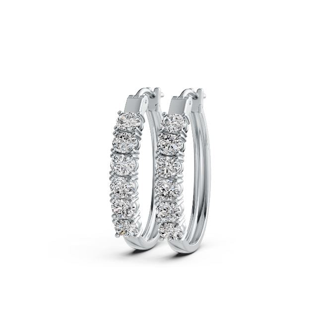 Sterling Silver Semi Mount Earrings Setting Oval OV 5X4mm DHJ