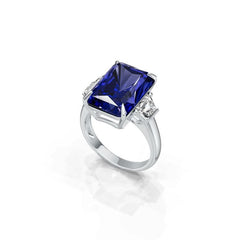 10K White Gold Semi Mount Ring Setting Cushion CU 8.42x5.33x4.20mm RD 3.3mm RD 3.2mm Size 6.5