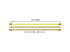 18K Gold Semi Mount Tennis Bracelet Setting Baguette BG 4x2mm Syzjewelry