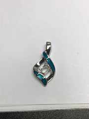 Sterling Silver Semi Mount Pendant Setting Oval OV 7X5mm DHJ