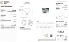 Loose CVD Diamond Oval Brilliant Cut 2.01 Carat D Color VVS2 10.32 x 7.10 x 4.40mm IGI Certification Syzjewelry